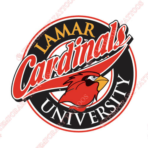 Lamar Cardinals Customize Temporary Tattoos Stickers NO.4773